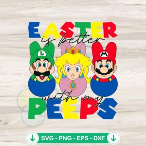 Easter Peeps SVG file for Super Mario Nintendo design