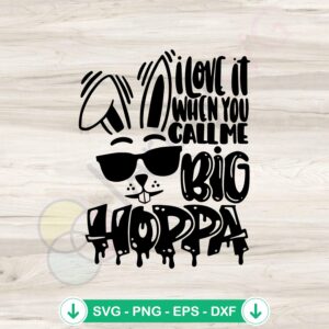 I Love It When You Call Me Big Hoppa svg file for Cricut cutting file