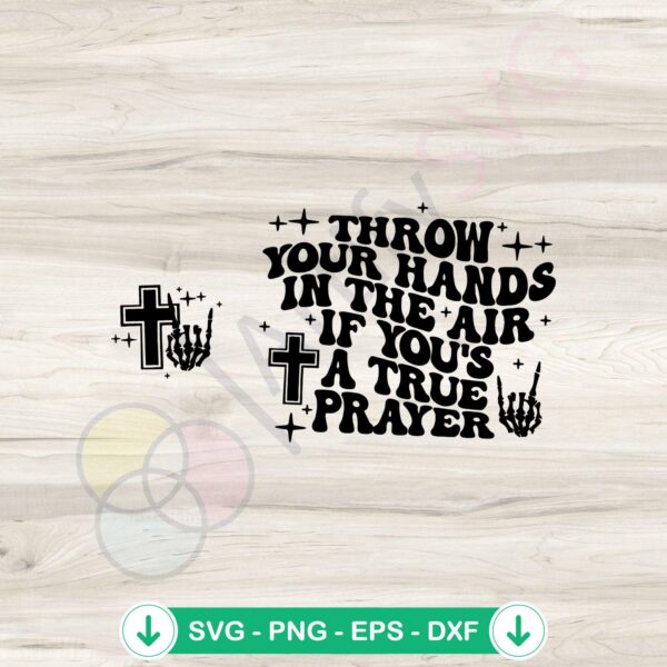 True Prayer Funny Easter Skeleton SVG file for Cricut