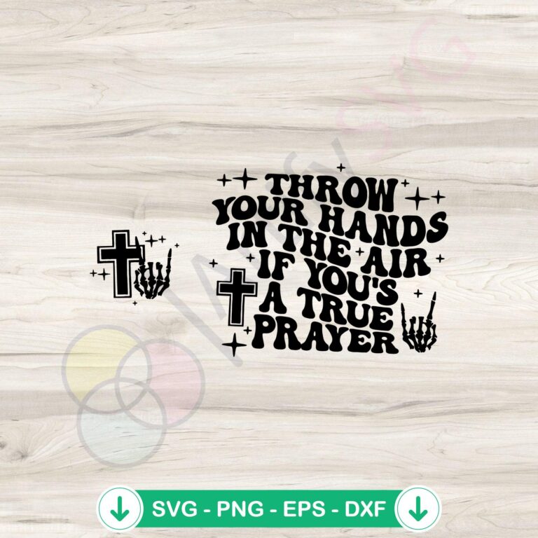 True Prayer Funny Easter Skeleton SVG Instant Download - Get Your Hands Up! 2 True Prayer Funny Easter Skeleton SVG file for Cricut
