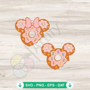 Easter Donut Mouse Head SVG file for Cricut cutting machine