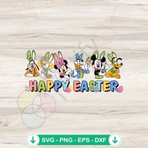 Easter Bunny Disney Friend SVG file for Cricut cutting machine
