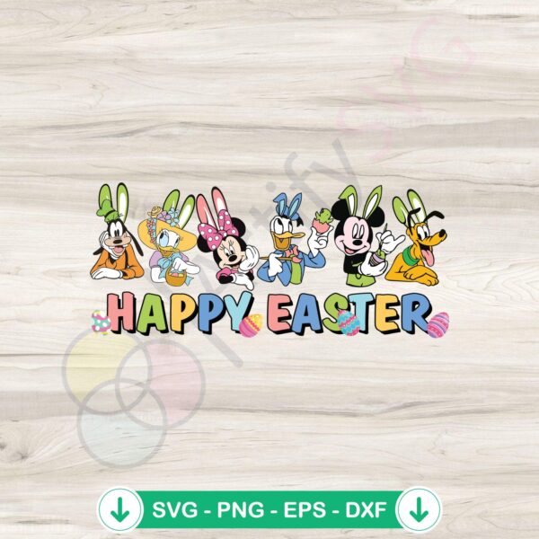 Easter Bunny Disney Friend SVG file for Cricut cutting machine
