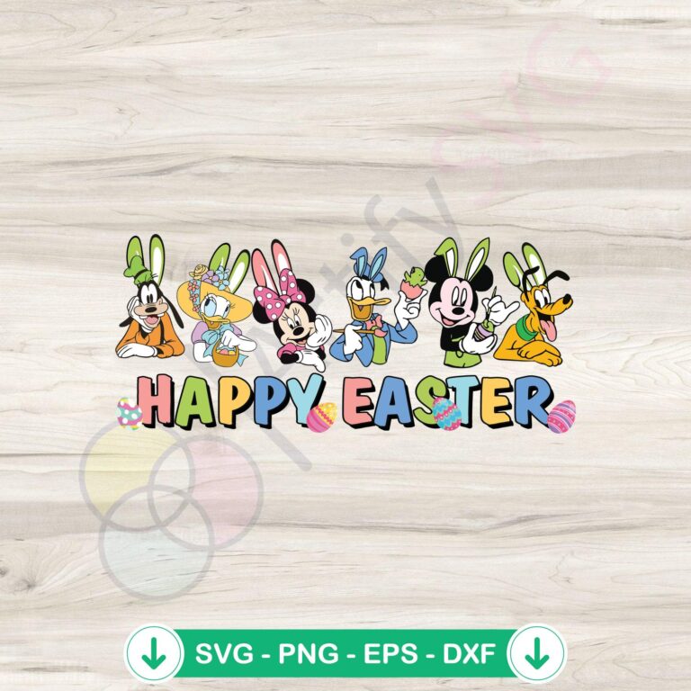 Easter Bunny Disney Friend SVG Graphic Designs - Happy Easter Files 2 Easter Bunny Disney Friend SVG file for Cricut cutting machine