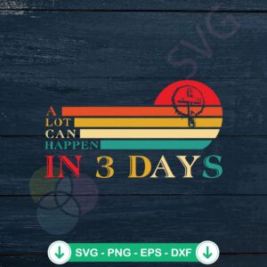 Retro Easter Christian SVG file - Cricut cutting file