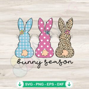 Cute Easter Bunny SVG file - Bunny Season cutting file