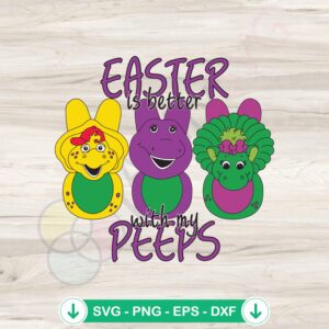 Easter Peeps svg file for Barney And Friends - cutting file