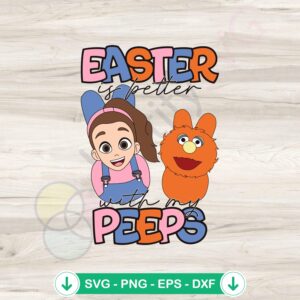 Sesame Street Easter Peeps SVG file for Cricut cutting machine