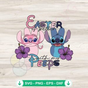 Easter Peeps SVG file for cutting machines - cute design