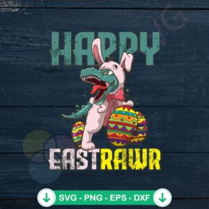 Dino Bunny Easter Day svg file for cutting machine