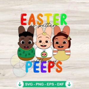 Aster Is Better With My Peeps Cocomelon SVG file for cutting machine