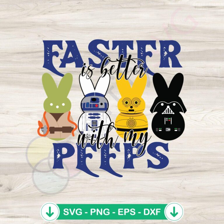 Easter Bunny Space Heroes & Star Wars SVG Cutting Files - Better With My Peeps 2 Easter Bunny Space Heroes SVG file for Cricut cutting machine