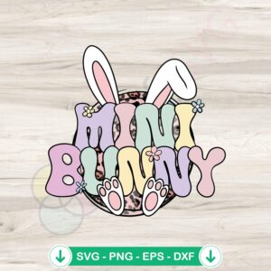 Mini Bunny Leopard SVG file for Cricut and cutting machine