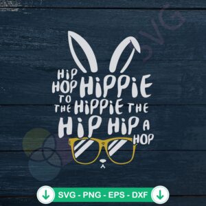 Hippie Bunny Face SVG file for Cricut and cutting machine