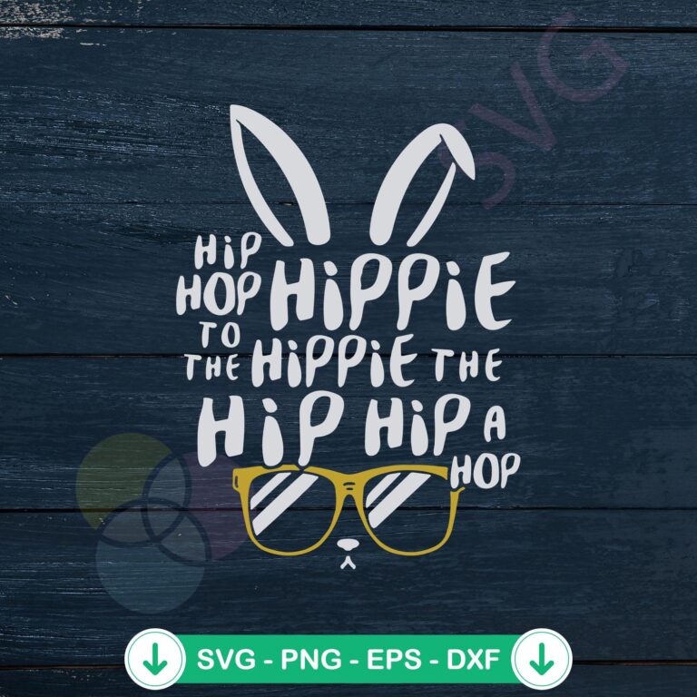 Hippie Bunny Face SVG file for Cricut and cutting machine