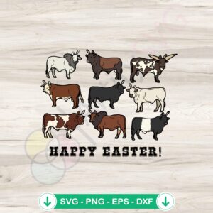 Howdy Easter Funny Western Cowboys SVG file for cricut