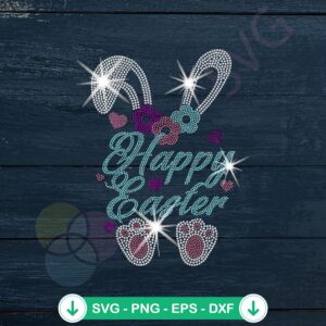 Happy Easter Bunny svg file for Cricut cutting projects