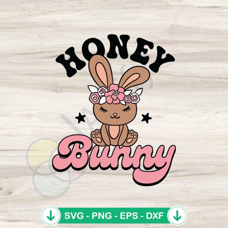 Cute Honey Bunny SVG Cutting Files - Best Graphic Designs 2 Cute Honey Bunny SVG file for cutting machines, cricut svg