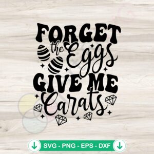 Carats Over Eggs SVG file for cricut svg cutting machine