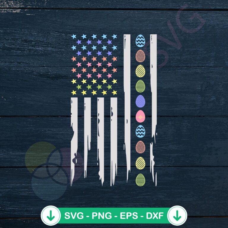 American Easter Egg Flag Funny Easter Day SVG Cutting Files 2 American Easter Egg Flag SVG file for cricut cutting machine
