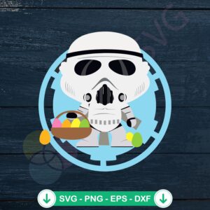 Star Wars Character Easter SVG file for Cricut cutting machine