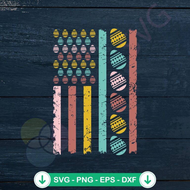 American Flag Easter Egg SVG Graphic Designs Files - Funny and Creative 2 American Flag Easter Egg svg file for Cricut cutting machine