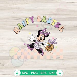 Happy Easter Minnie Easter Egg SVG file for cricut svg cutting file