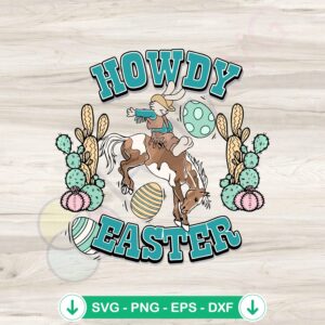 Howdy Easter Boy svg file for Cricut cutting machine
