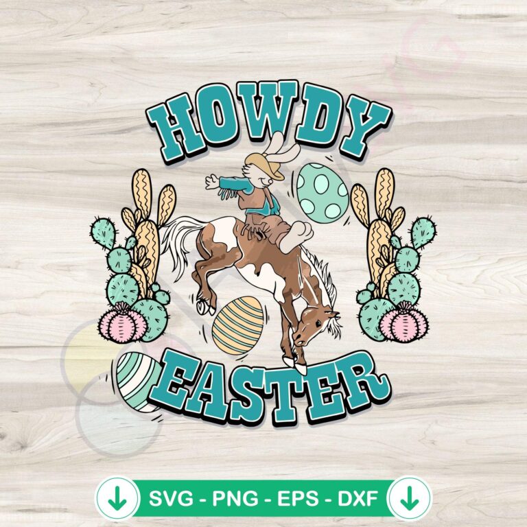 Howdy Easter Boy svg file for Cricut cutting machine