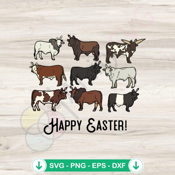 Happy Easter Bunny Ear SVG file for Cricut cutting machine