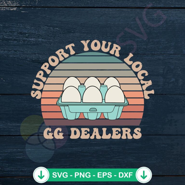 Funny Eater Egg Dealers SVG file for cricut cutting machine