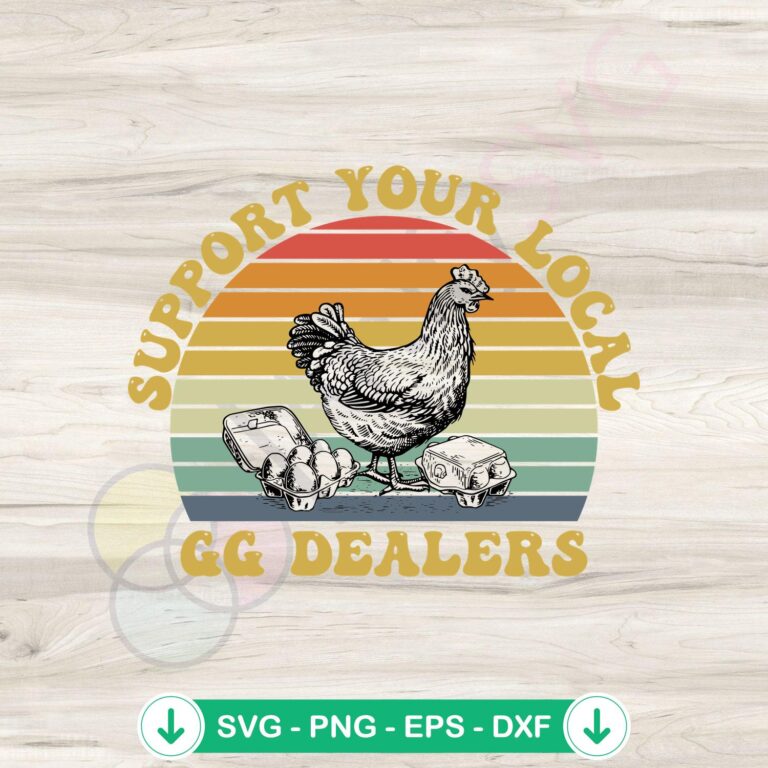 Vintage Easter Day SVG Cutting Files - Support Your Local Gg Dealers 2 Vintage Easter Day SVG file - Cricut cutting file for DIY crafts