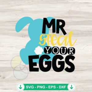 Cute Easter Bunny SVG file for Cricut cut files