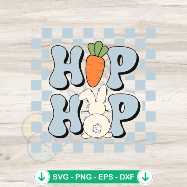 Cute Easter Hip Hop Bunny svg file for cricut cutting file