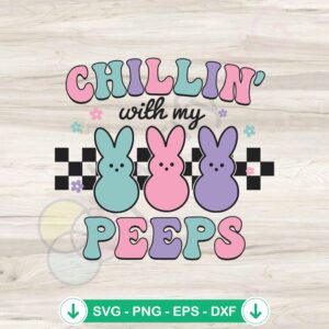 Easter Bunny Peeps SVG file for cutting machines
