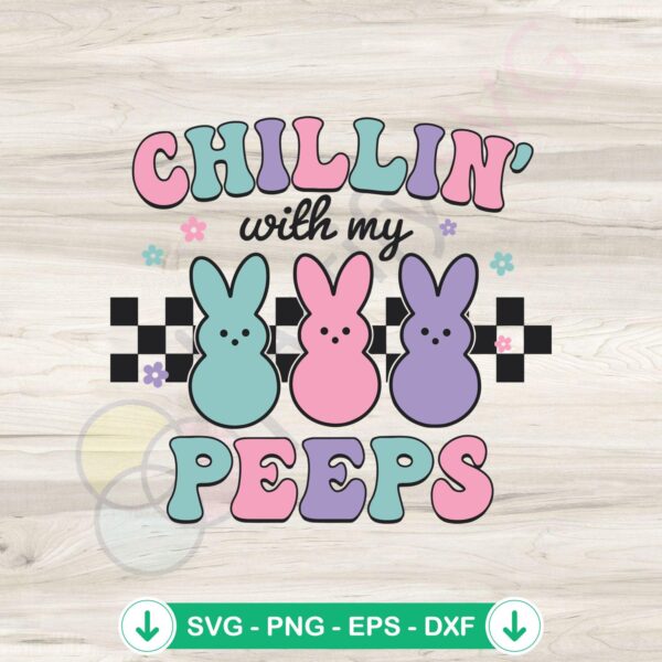 Easter Bunny Peeps SVG file for cutting machines