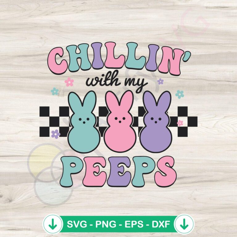 Easter Bunny Peeps SVG file for cutting machines