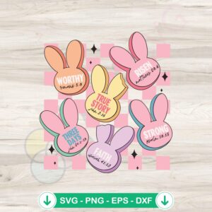 True Story Bunny Candy svg file for cricut cutting machine