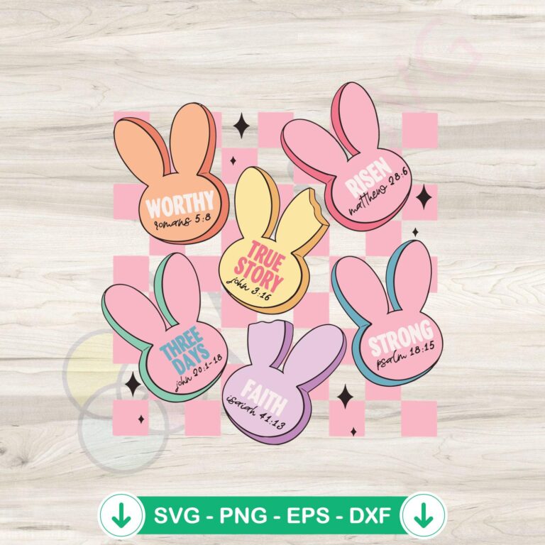 True Story Bunny Candy Christian Easter SVG Files for Cricut 2 True Story Bunny Candy svg file for cricut cutting machine