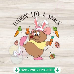 Disney Easter Gus Gus Snack svg file for cricut and cutting machines