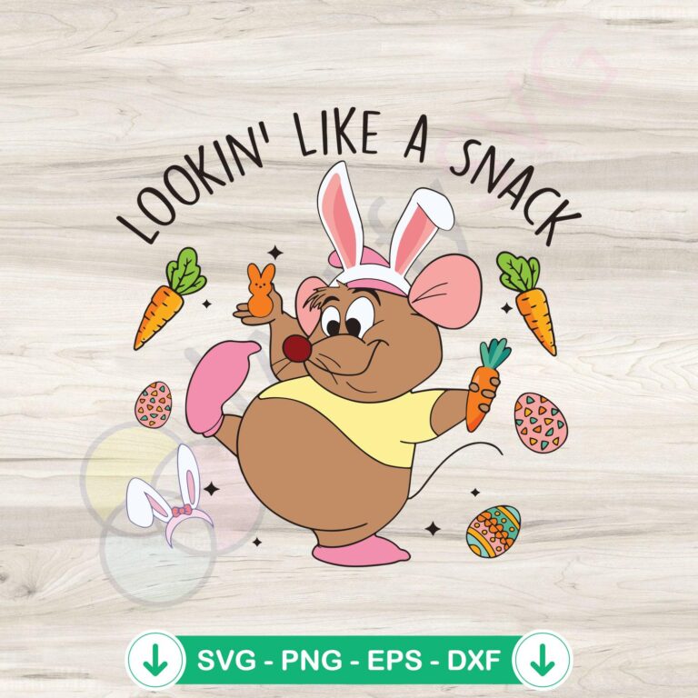 Disney Easter Gus Gus Snack svg file for cricut and cutting machines