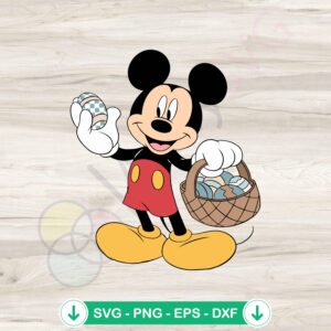 Disney Mickey Easter Egg SVG file for Cricut cutting machine