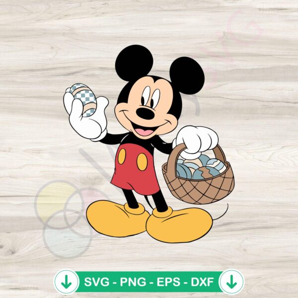 Disney Mickey Easter Egg SVG file for Cricut cutting machine