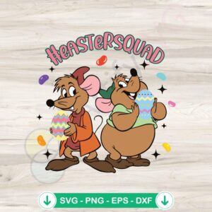 Disney Cinderella Jaq Gus Gus SVG file for cutting machine