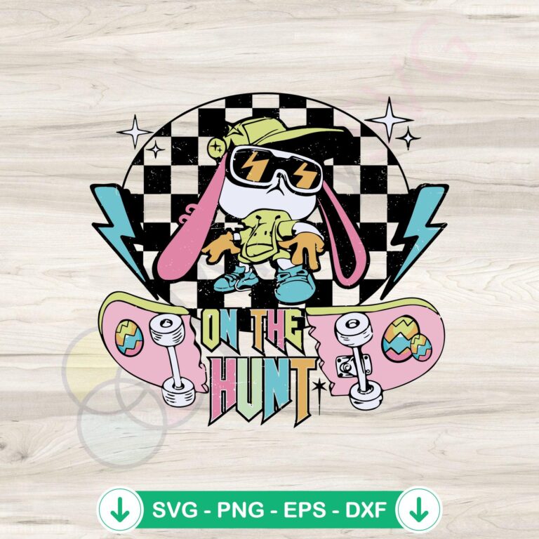 Funny Easter Bunny SVG file for crafts - cricut svg cut file