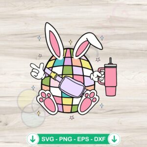 Easter Eggs Boojee Bunny SVG file - cutting file for Cricut