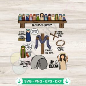 He Is Risen svg file for Cricut cutting machine