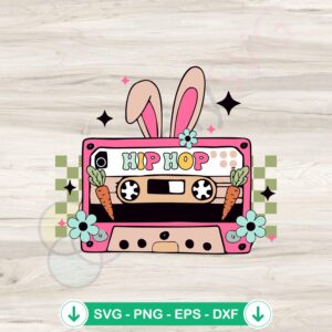 Hip Hop Easter Bunny SVG file for cricut svg cutting file