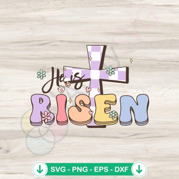 He is Risen Easter SVG file, cricut svg cut file, bible verse design