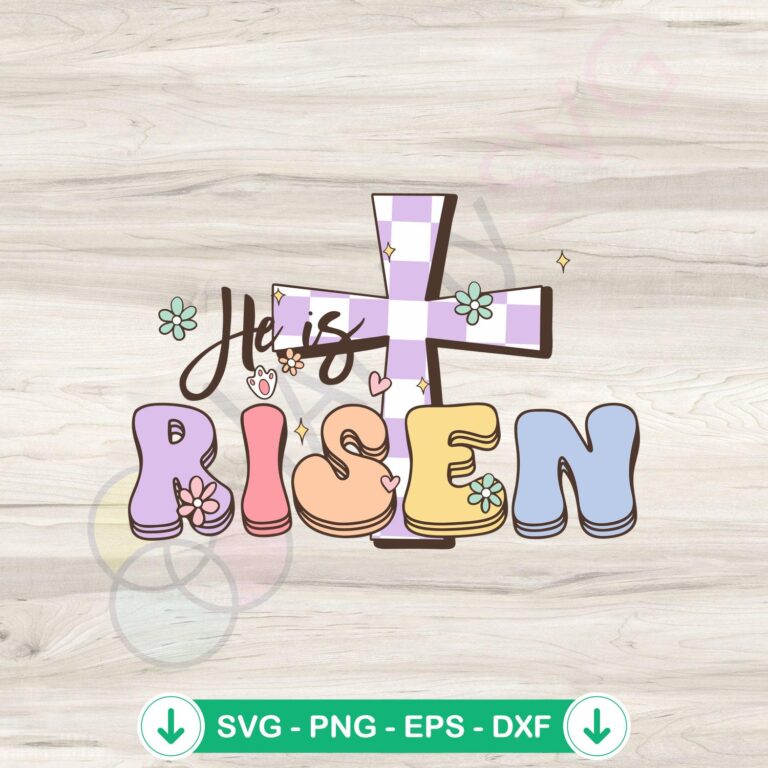 He is Risen Easter SVG Files for Cricut | Christian Bible Verse Designs 2 He is Risen Easter SVG file, cricut svg cut file, bible verse design